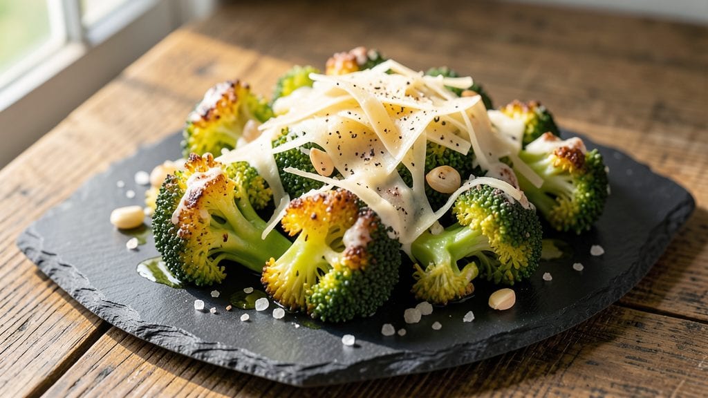 Broccoli with Parmesan Cheese Recipe: Crispy Roasted Florets with Nutty Cheese Crunch