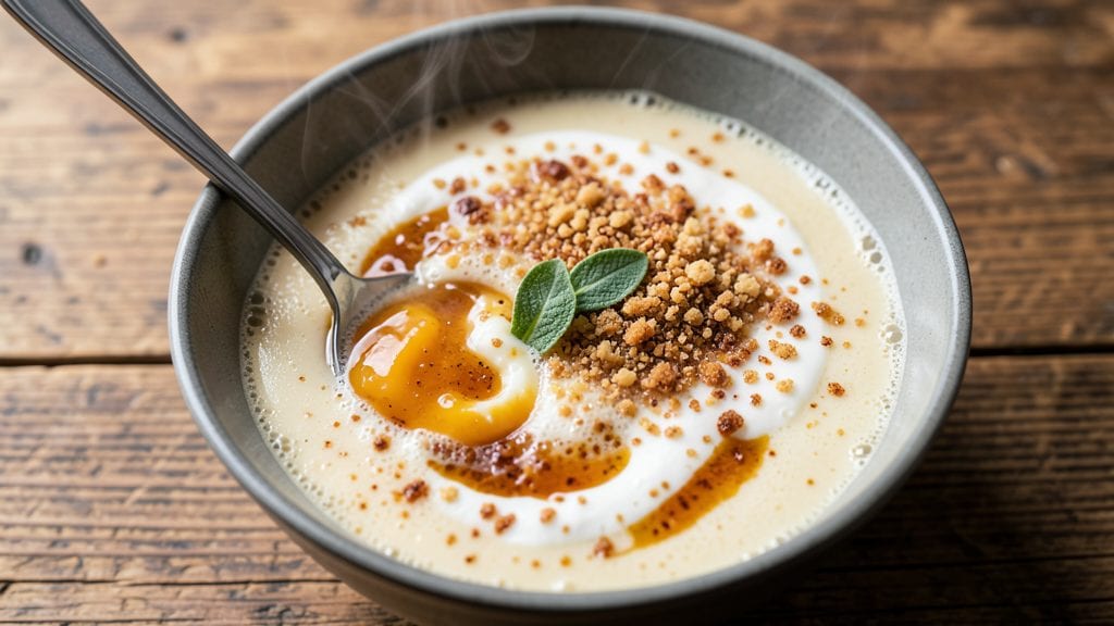 Campbell's Beer Cheese Soup Recipe: Crispy Breadcrumbs Top Ultra-Smooth Swirls