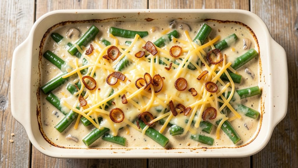Campbell's Green Bean Casserole Recipe With Cheese: Crispy Top, Creamy Cheese Magic