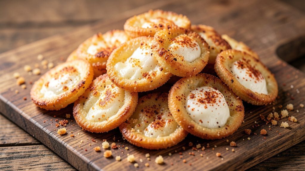 Cheese Pennies Recipe: Crispy Breaded Bites With Melty Cheese Centers