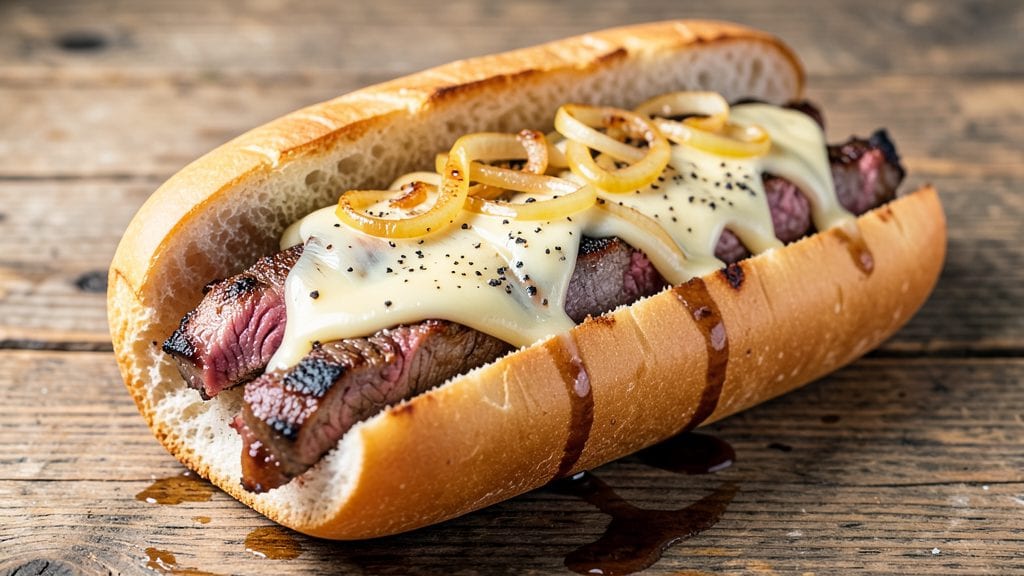Classic Philly Cheese Steak Recipe: Thinly Sliced Beef and Melted Cheese Triumph