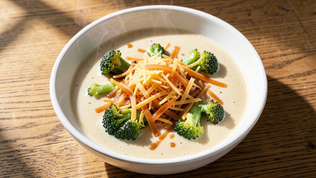 Copycat Broccoli Cheese Soup Recipe: Velvety Cheese Swirls With Crispy Breaded Top