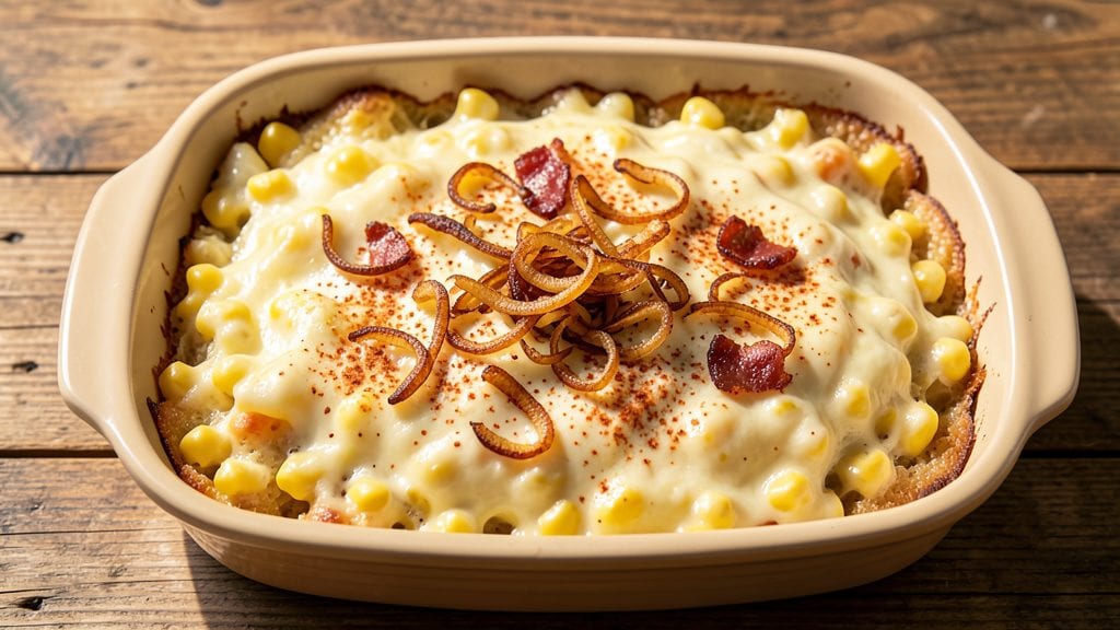 Corn Casserole With Velveeta Cheese Recipe: Golden Crust, Gooey Pull-Apart Magic