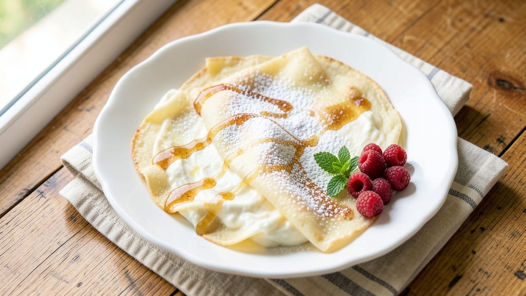 Cottage Cheese Crepes Recipe: Fluffy Layers With Tangy Sweet Filling Twist