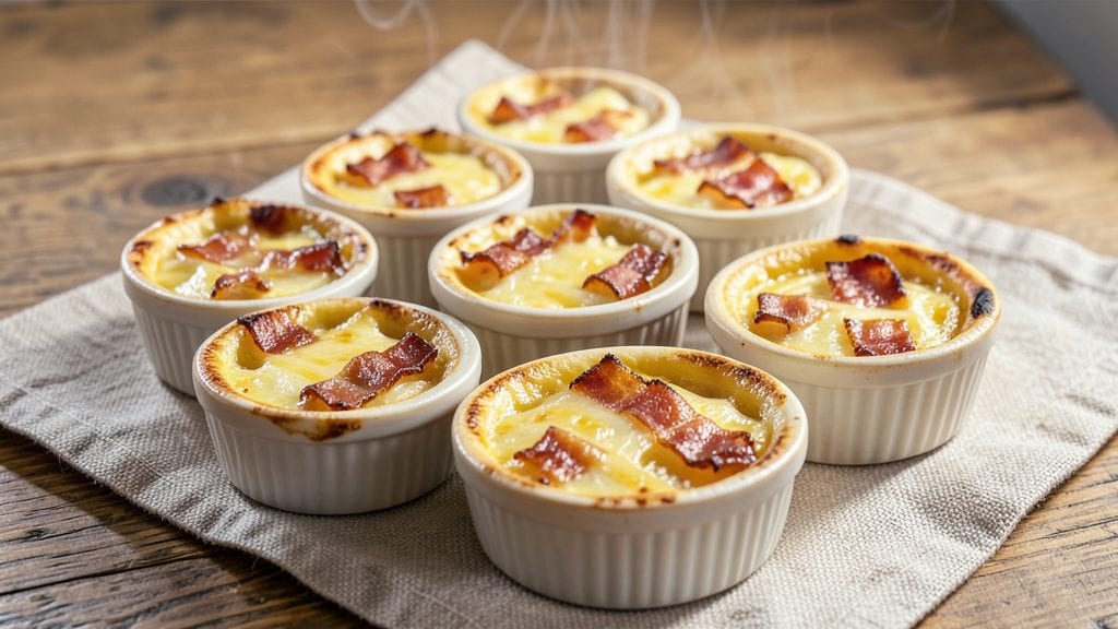 Crustless Bacon and Cheese Mini Quiches Recipe: Savory Bites Ready in 15 Minutes