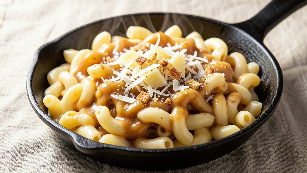 Emeril's Macaroni and Cheese Recipe: Crispy Breadcrumbs Over Ultra-Smooth Cheddar Swirls