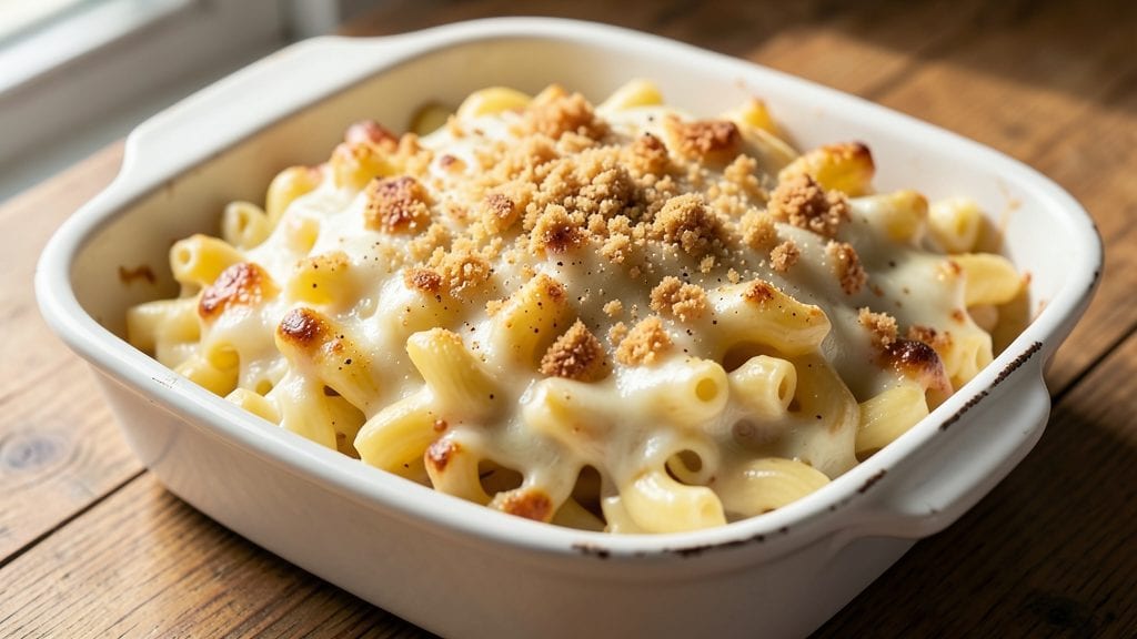 KFC-Style Macaroni and Cheese Recipe: Crispy Breadcrumb Crown Over Gooey Pull-Apart Cheese