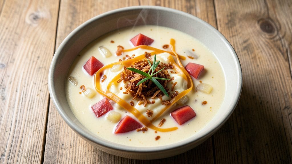 Marie Callender's Potato Cheese Soup Copycat Recipe: Ultra-Creamy Swirls With Crispy Breadcrust Crown