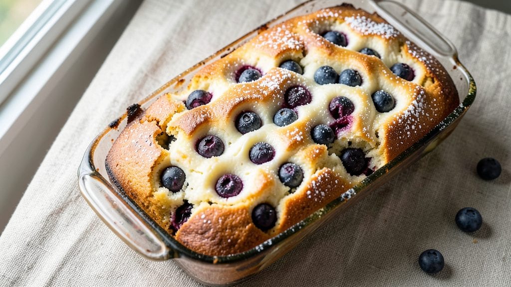 Old Fashioned Blueberry Cream Cheese Loaf Recipe: Vanilla-Infused Swirls with Crispy Top Magic