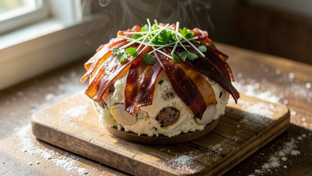 Old Fashioned Dried Beef Cheese Ball Recipe: Crunchy Herb Crown Over Savory Pull-Apart Magic