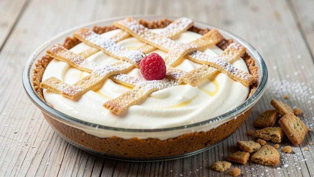 Philadelphia Cream Cheese No-Bake Recipe: Crispy Graham Crown Over Vanilla Bean Swirls