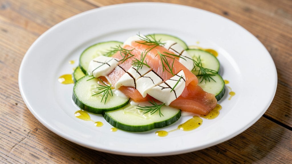 Smoked Salmon Philadelphia Cheese Recipe: Crispy Cucumber Bites with Creamy Swirls