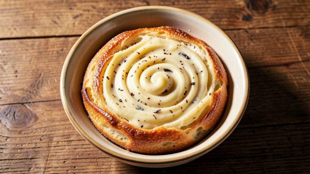 Texas De Brazil Cheese Bread Copycat Recipe: Crispy Breadcrumb Crown Over Vanilla Bean Swirls